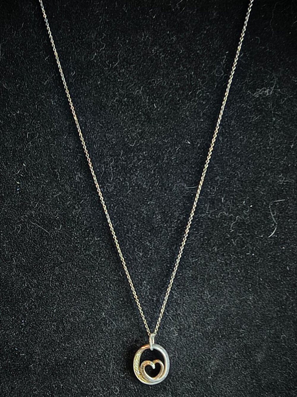 IBB 925 Sterling Silver Heart Love CZ Necklace